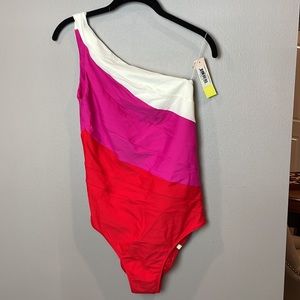 Summersalt Sidestroke size 10 red/fuschia /white